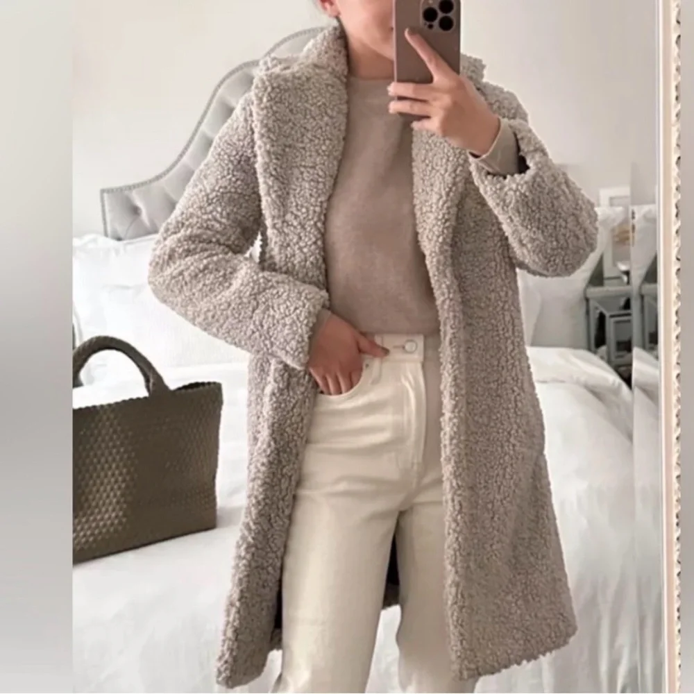 J. Crew Teddy Coat size Small - Picture 3 of 9